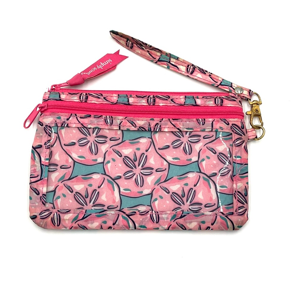 Simply Southern Pink Sand Dollar ID/Phone Wristlet (H)